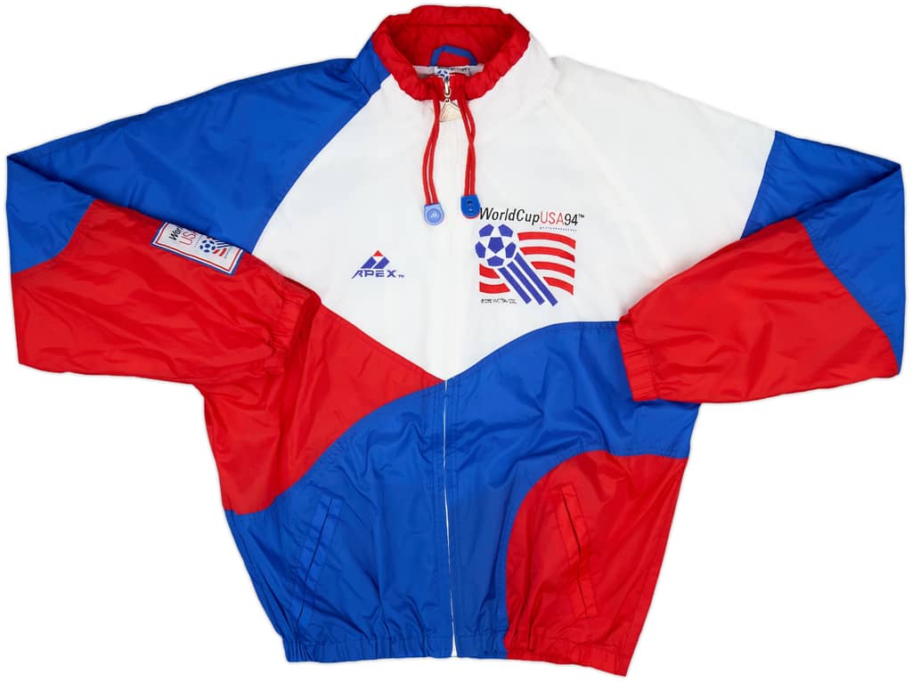 1994 World Cup USA 94 Apex Hooded Rain Jacket - 8/10 - (M)