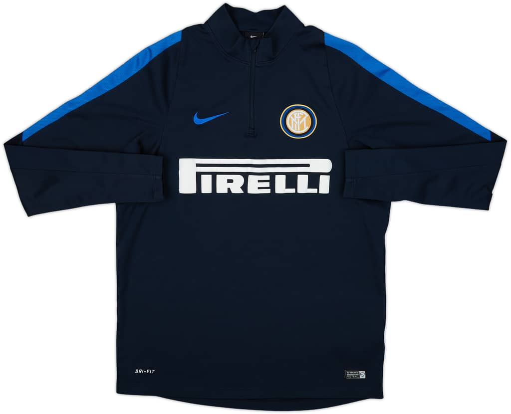 2015-16 Inter Milan Nike 1/4 Zip Drill Top - 7/10 - (L)