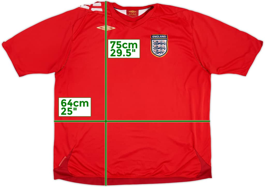 2006-08 England Away Shirt - 5/10 - (3XL)