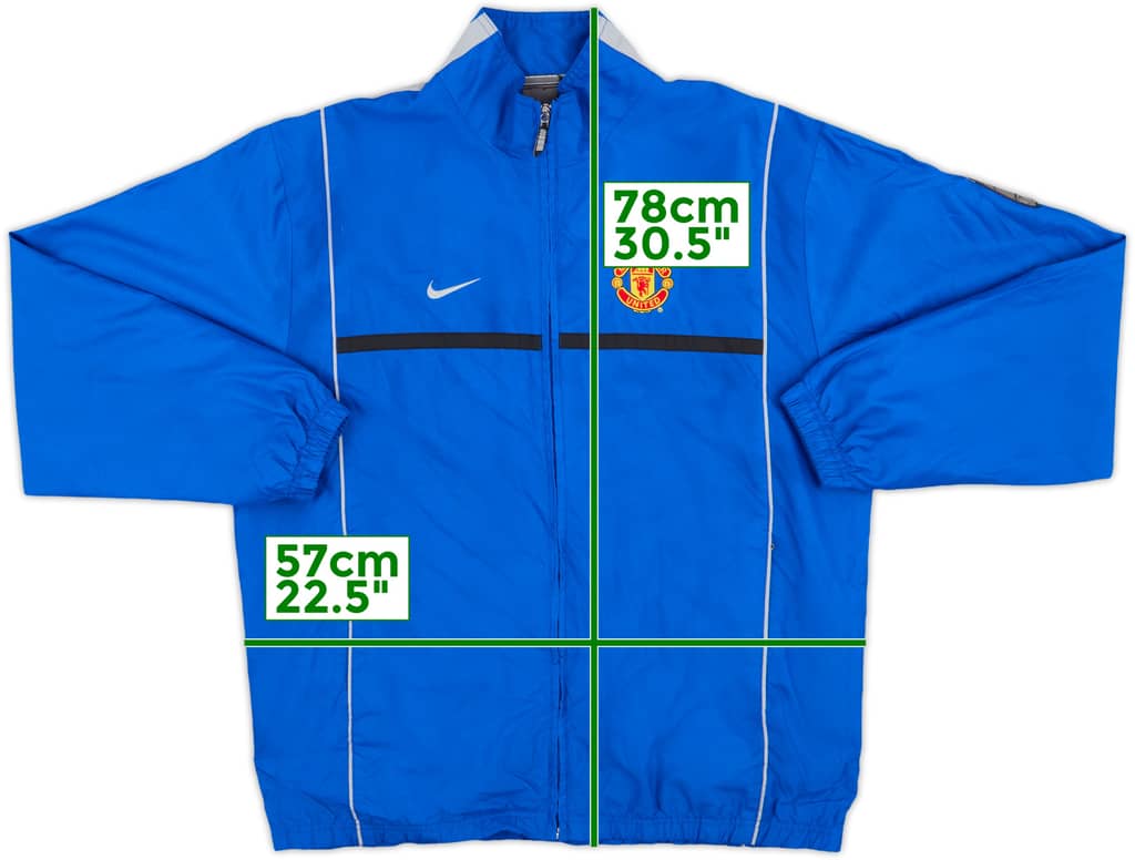 2002-03 Manchester United Nike Track Jacket - 8/10 - (L)