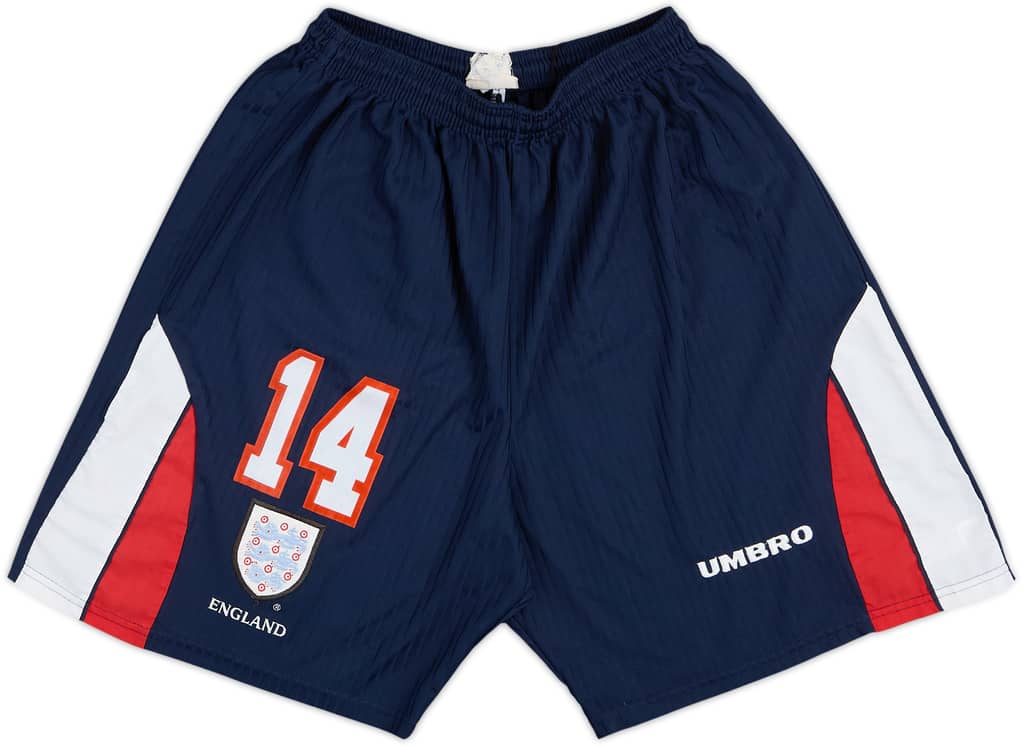 1997-99 England Player Issue Home Shorts #14 - 8/10 - (XL)