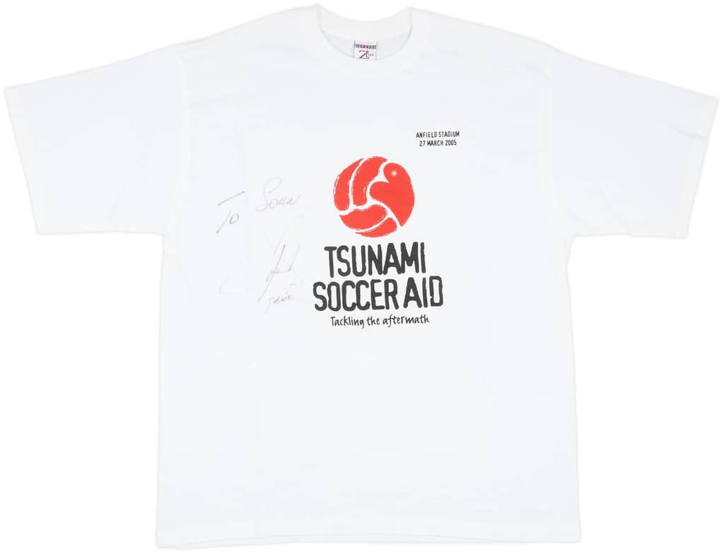 2005 Liverpool Tsunami Soccer Aid Signed Shirt - 8/10 - (XXL)