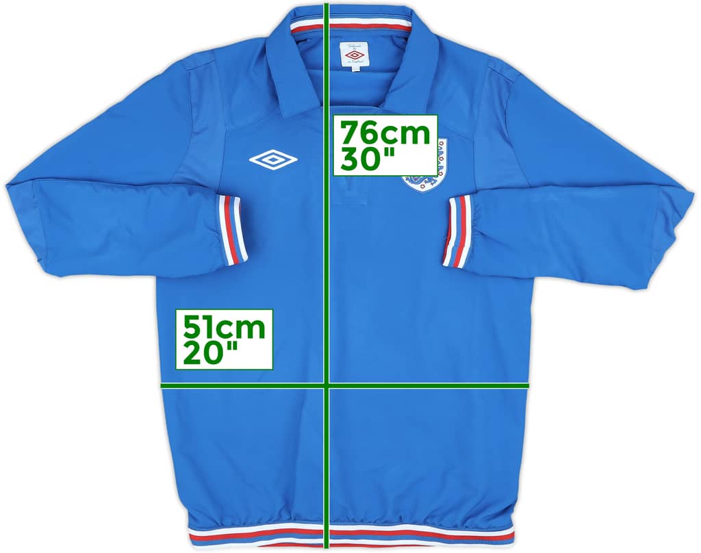 2010-11 England Umbro Drill Top - 8/10 - (M)