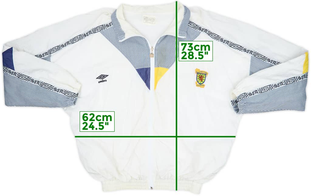 1990-92 Scotland Umbro Track Jacket - 8/10 - (L)
