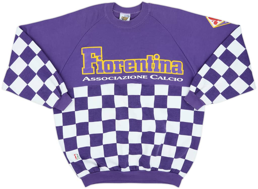 1990-91 Fiorentina Le Felpe Dei Grandi Club Sweat Top - 7/10 - (L)