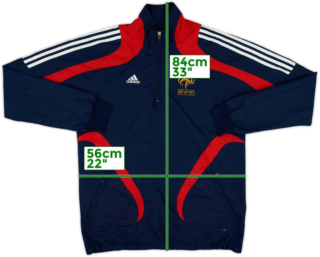 2007-08 France Player Issue Formotion 1/4 Zip Drill Top - 8/10 - (L)