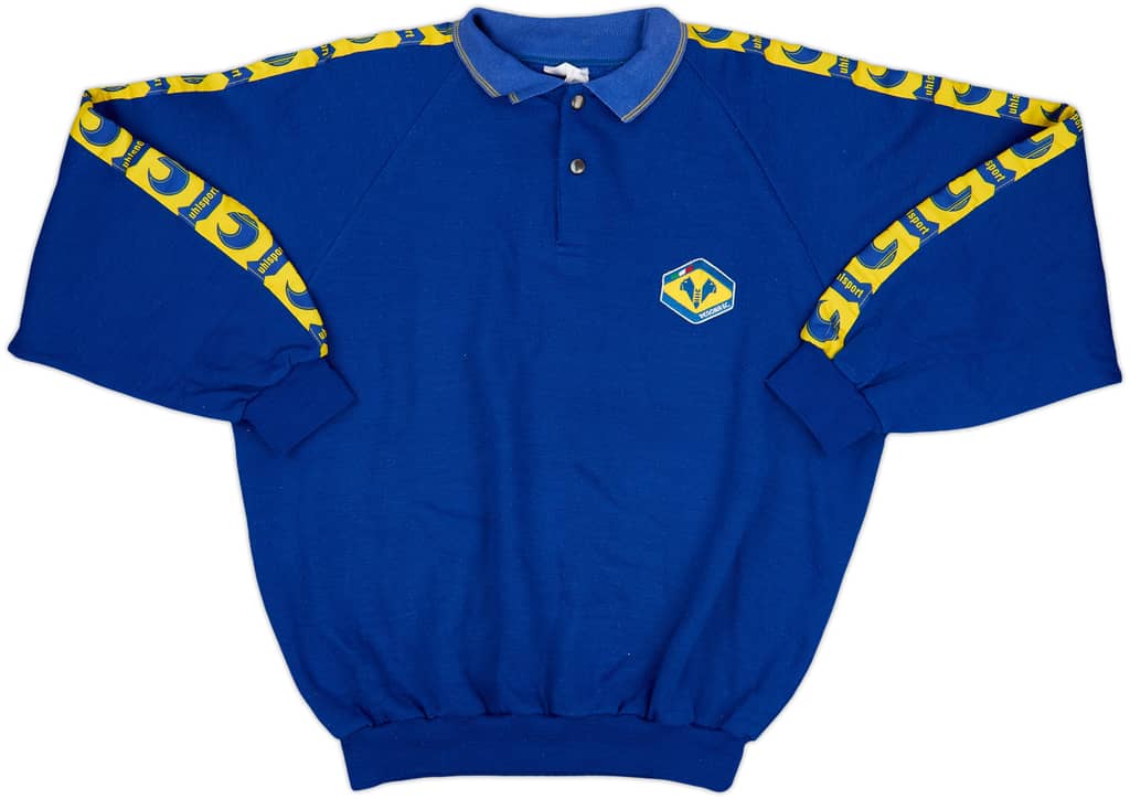 1993-94 Hellas Verona Uhlsport Polo L/S Shirt - 8/10 - (XL)