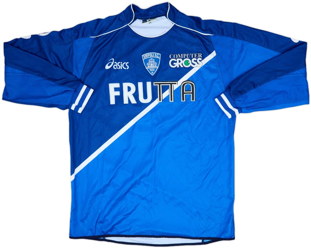 2005-06 Empoli Match Issue Home L/S Shirt Serafini #18