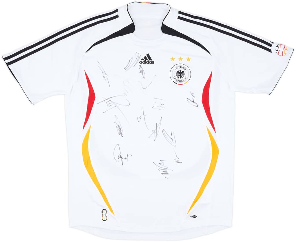 2005-07 Germany Squad Signed Home Shirt - 8/10 - (XL)