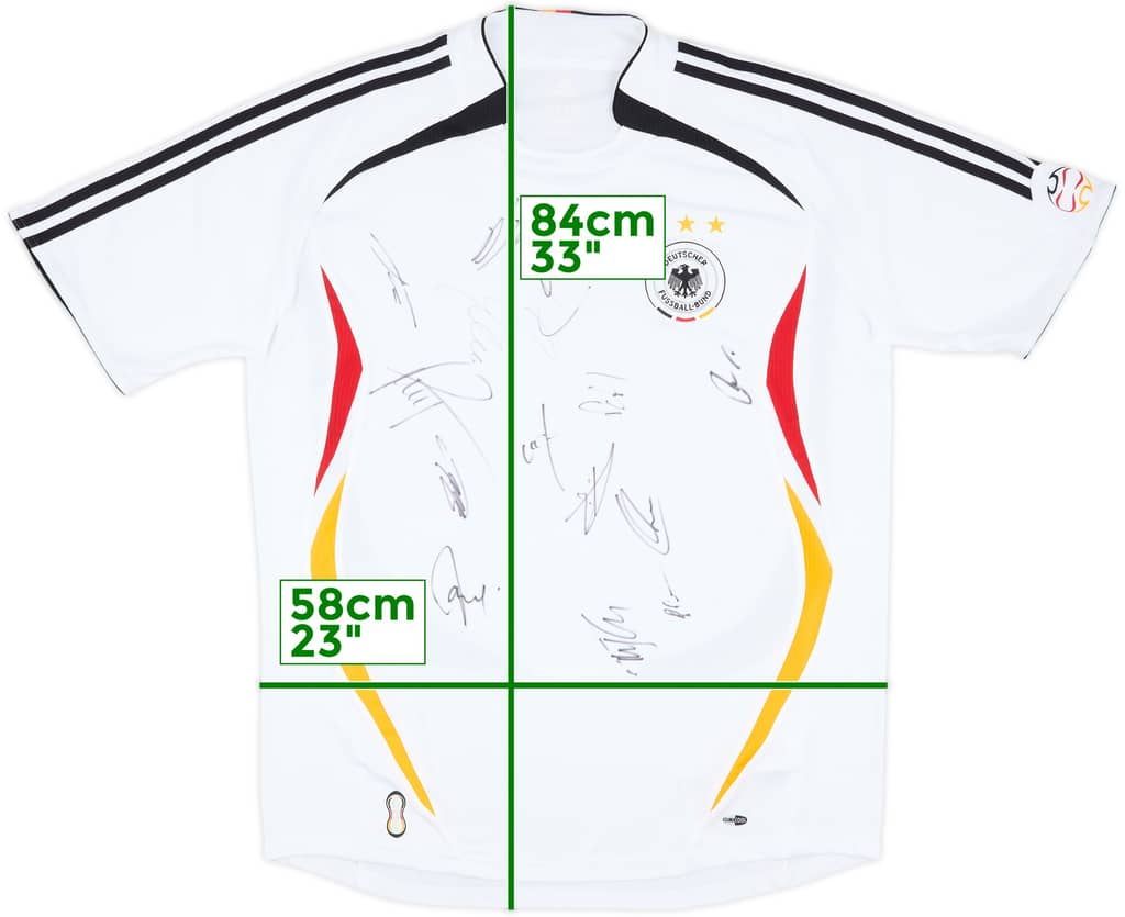 2005-07 Germany Squad Signed Home Shirt - 8/10 - (XL)