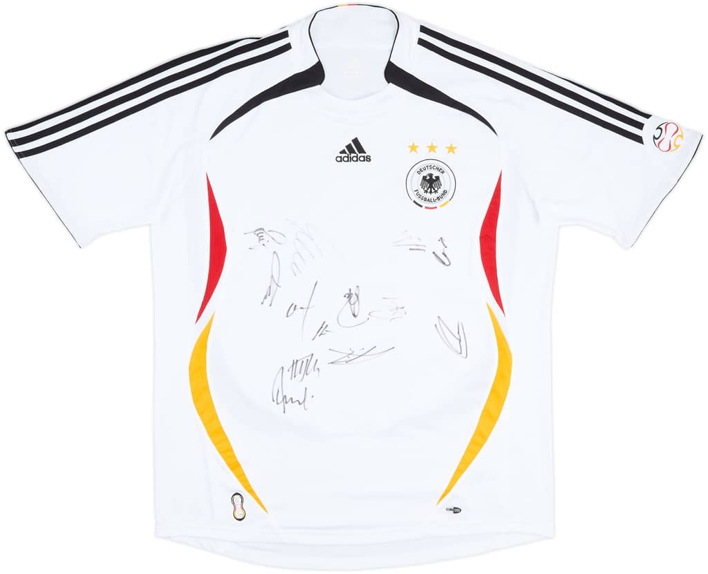 2005-07 Germany Squad Signed Home Shirt - 9/10 - (XL)