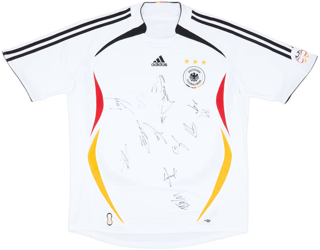 2005-07 Germany Squad Signed Home Shirt - 8/10 - (XL)