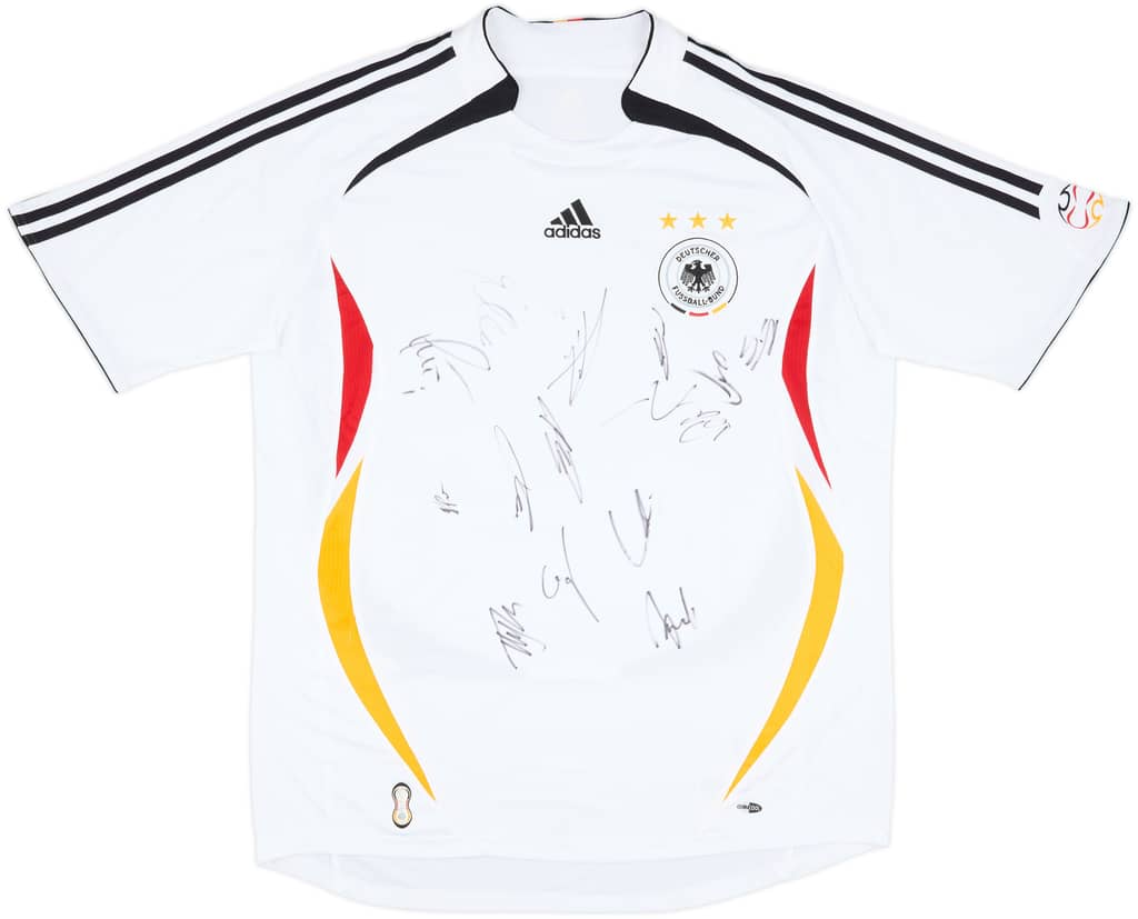 2005-07 Germany Squad Signed Home Shirt - 8/10 - (XL)