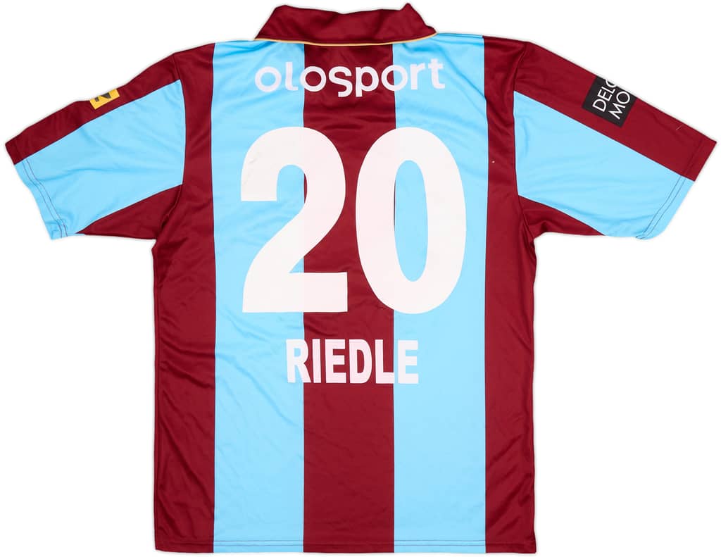 2011-12 AC Bellinzona Match Issue Home Shirt Riedle #20