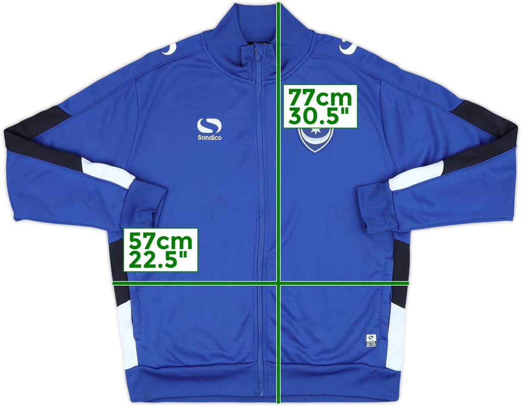 2014-15 Portsmouth Sondico Track Jacket - 8/10 - (M)