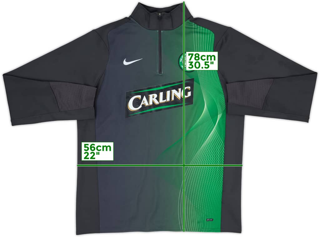 2006-07 Celtic Nike 1/4 Zip Drill Top - 8/10 - (L)