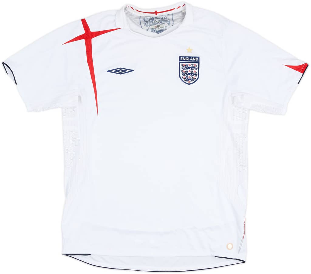 2005-07 England Home Shirt - 5/10 - (L)