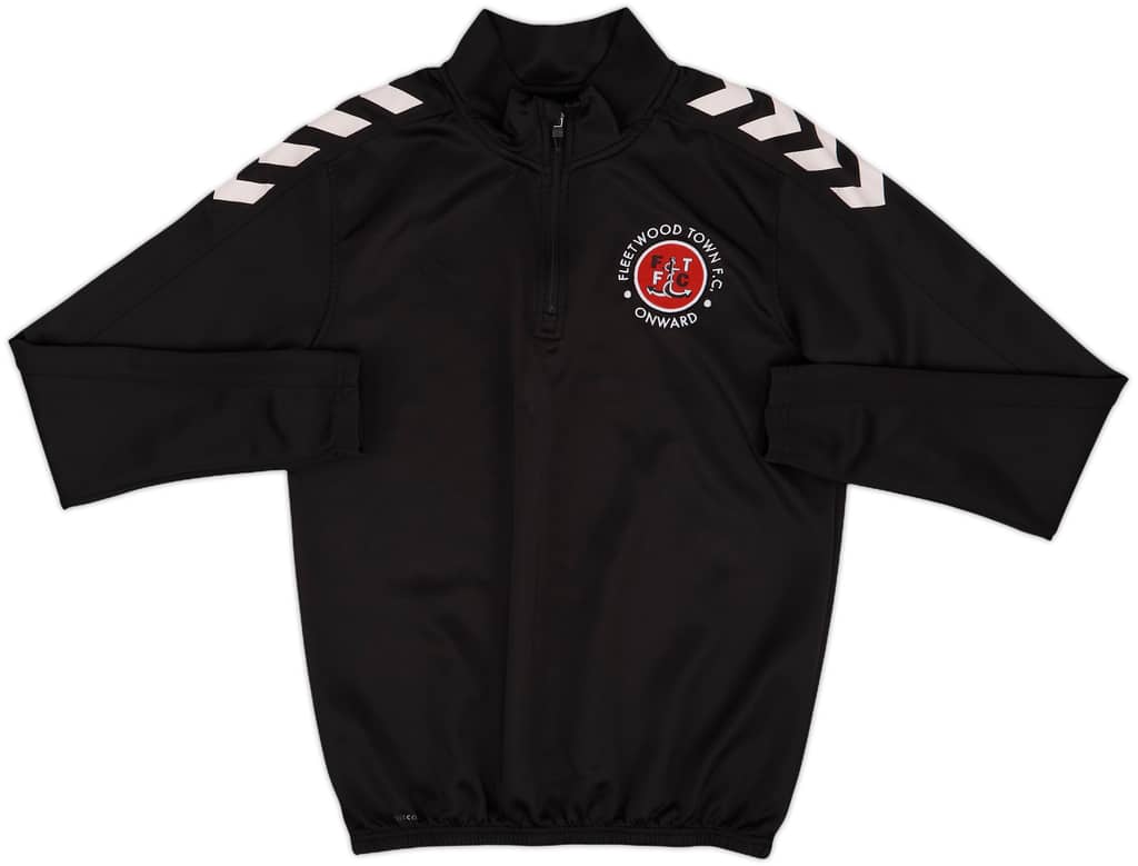 2018-20 Fleetwood Town Hummel 1/4 Zip Drill Top - 8/10 - (S)