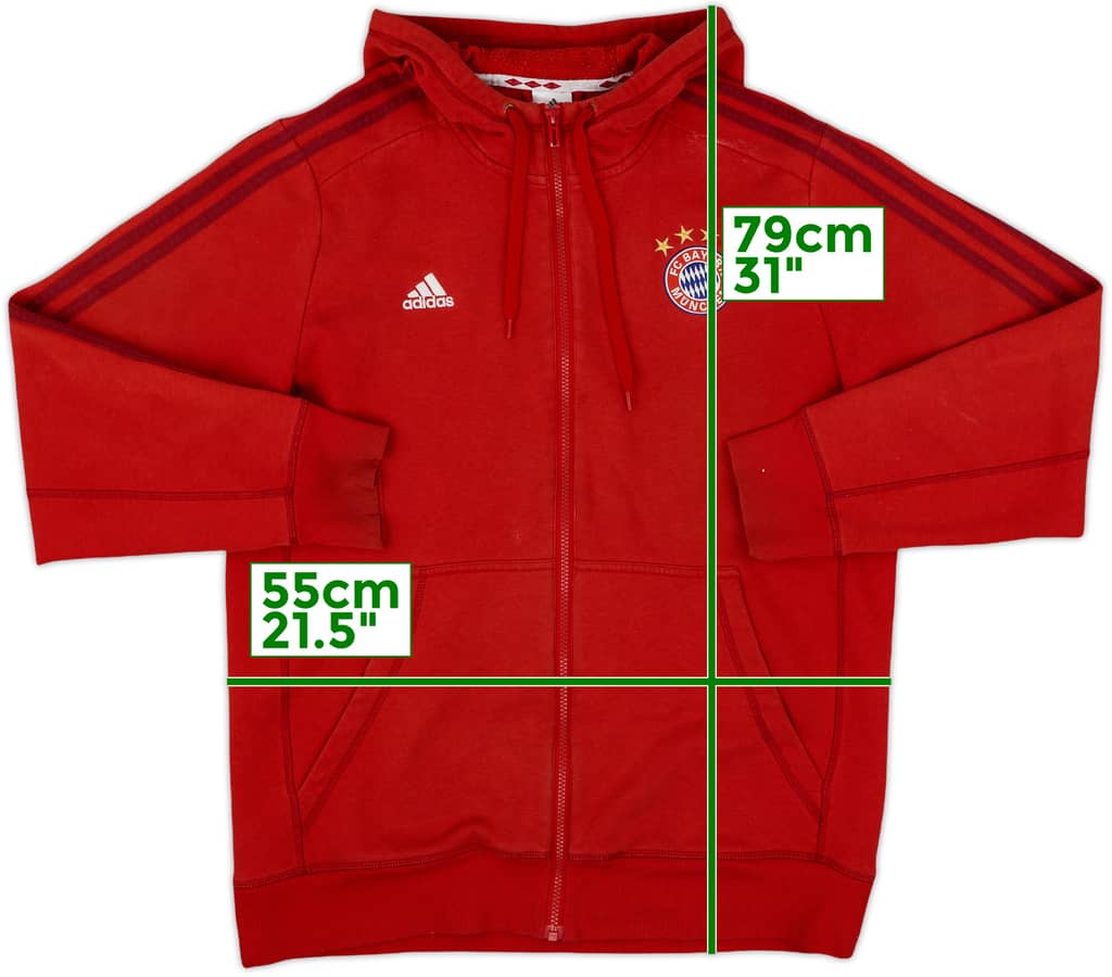 2015-16 Bayern Munich adidas Hooded Track Jacket - 7/10 - (L)