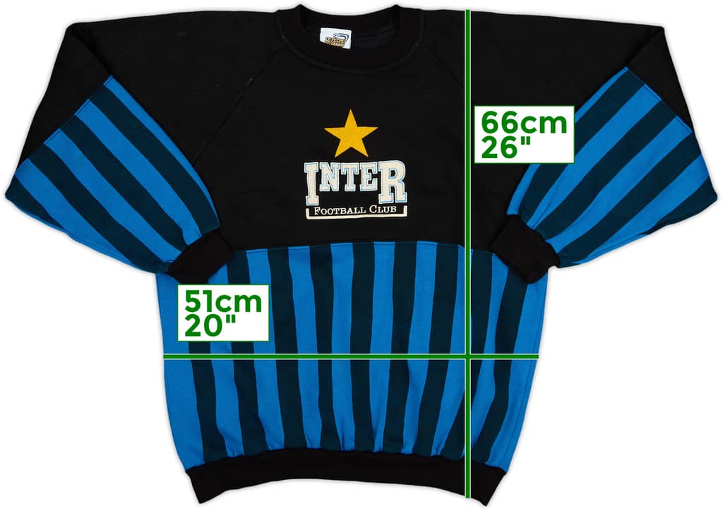 1990-91 Inter Milan Le Felpe Dei Grandi Club Sweat Top - 7/10 - (M)