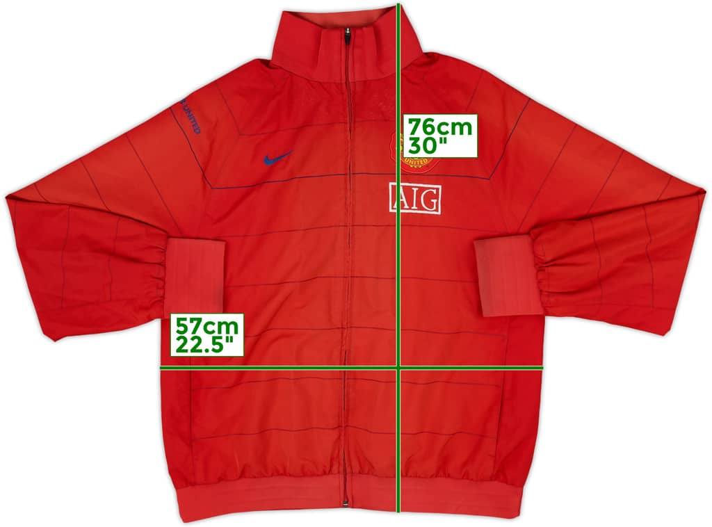 2008-09 Manchester United Nike Track Jacket - 8/10 - (L)