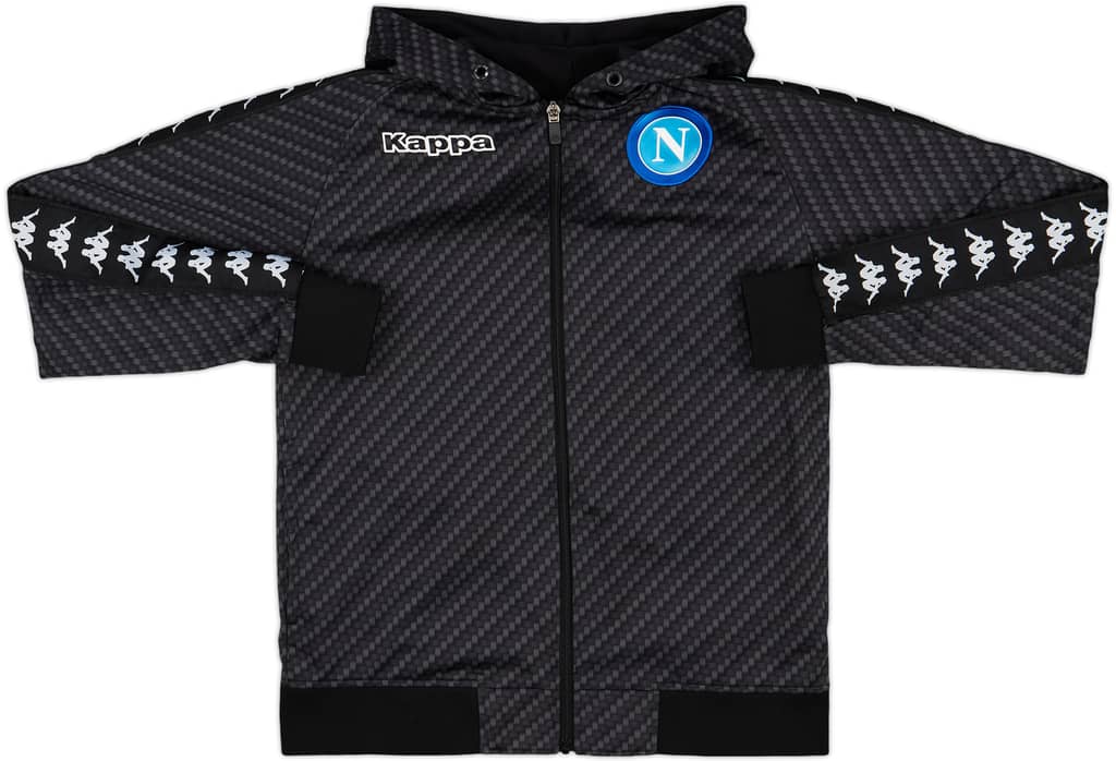 2017-18 Napoli Kappa Hooded Track Jacket - 8/10 - (S)