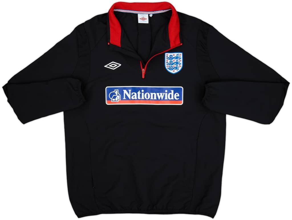 2010-11 England Umbro 1/4 Zip Drill Top - 8/10 - (XL)