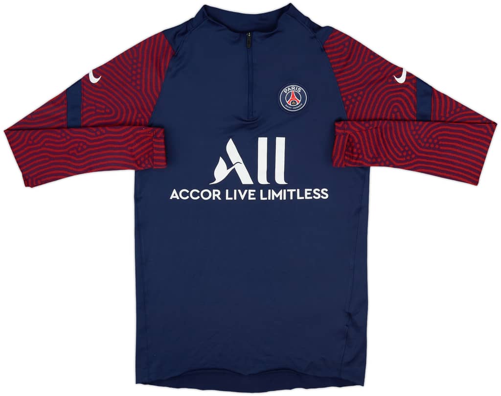 2020-21 Paris Saint-Germain Nike 1/4 Zip Drill Top - 4/10 - (S)