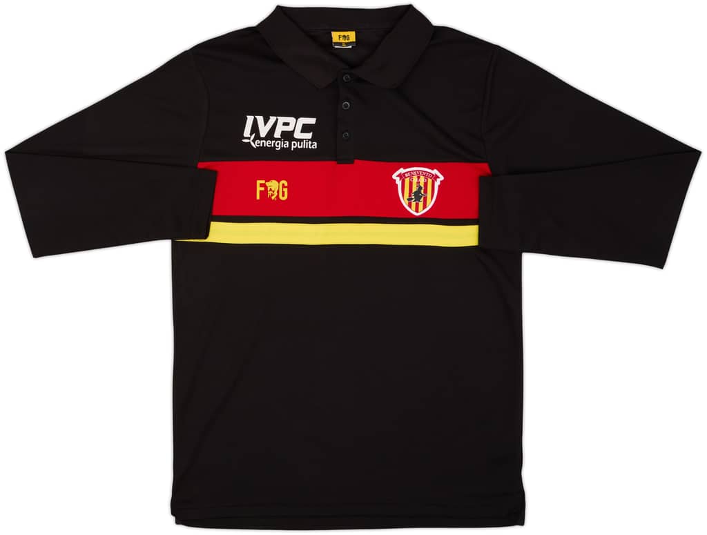 2016-17 Benevento Frankie Garage Polo de manga larga - 9/10 - (XL)