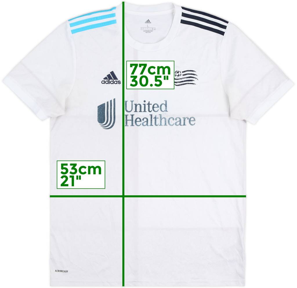 2021-22 New England Revolution Away Shirt - 5/10 - (L)
