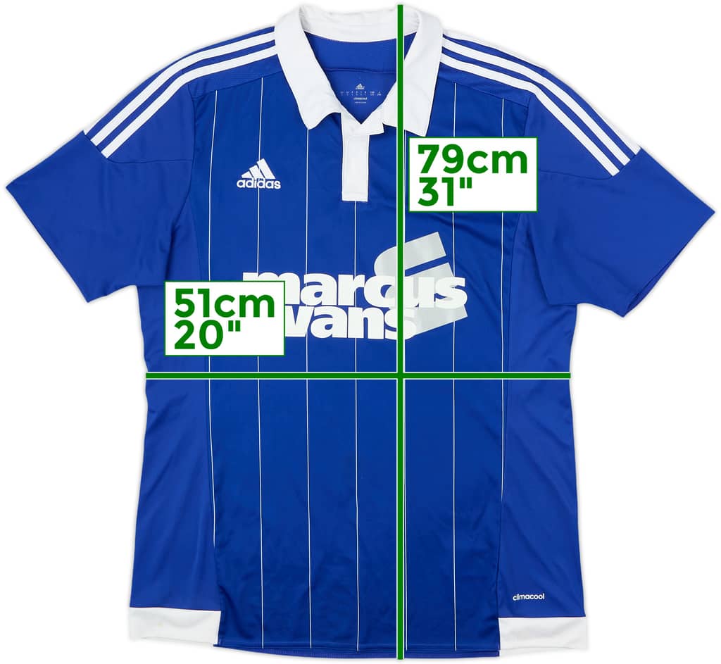 2015-16 Ipswich Home Shirt - 8/10 - (L)