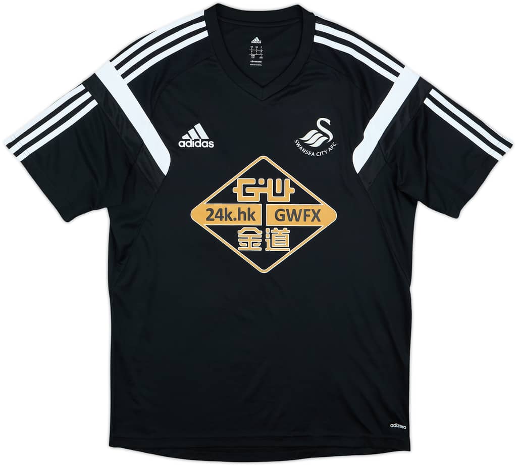 2014-15 Swansea City adidas Training Shirt - 9/10 - (L)