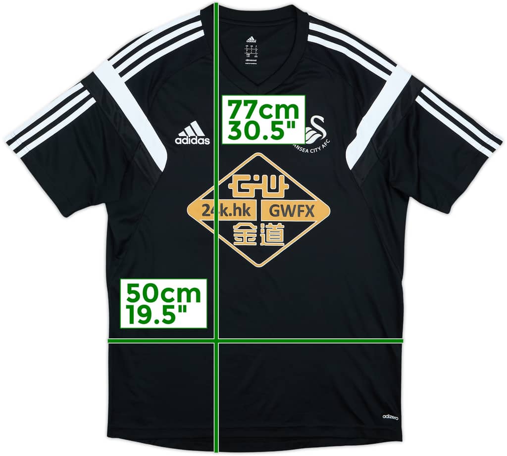 2014-15 Swansea City adidas Training Shirt - 9/10 - (L)