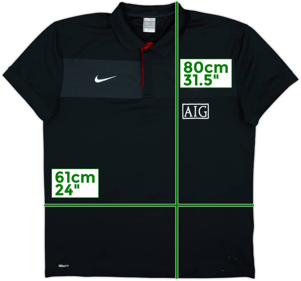 2009-10 Manchester United Nike Polo Shirt - 8/10 - (XXL)