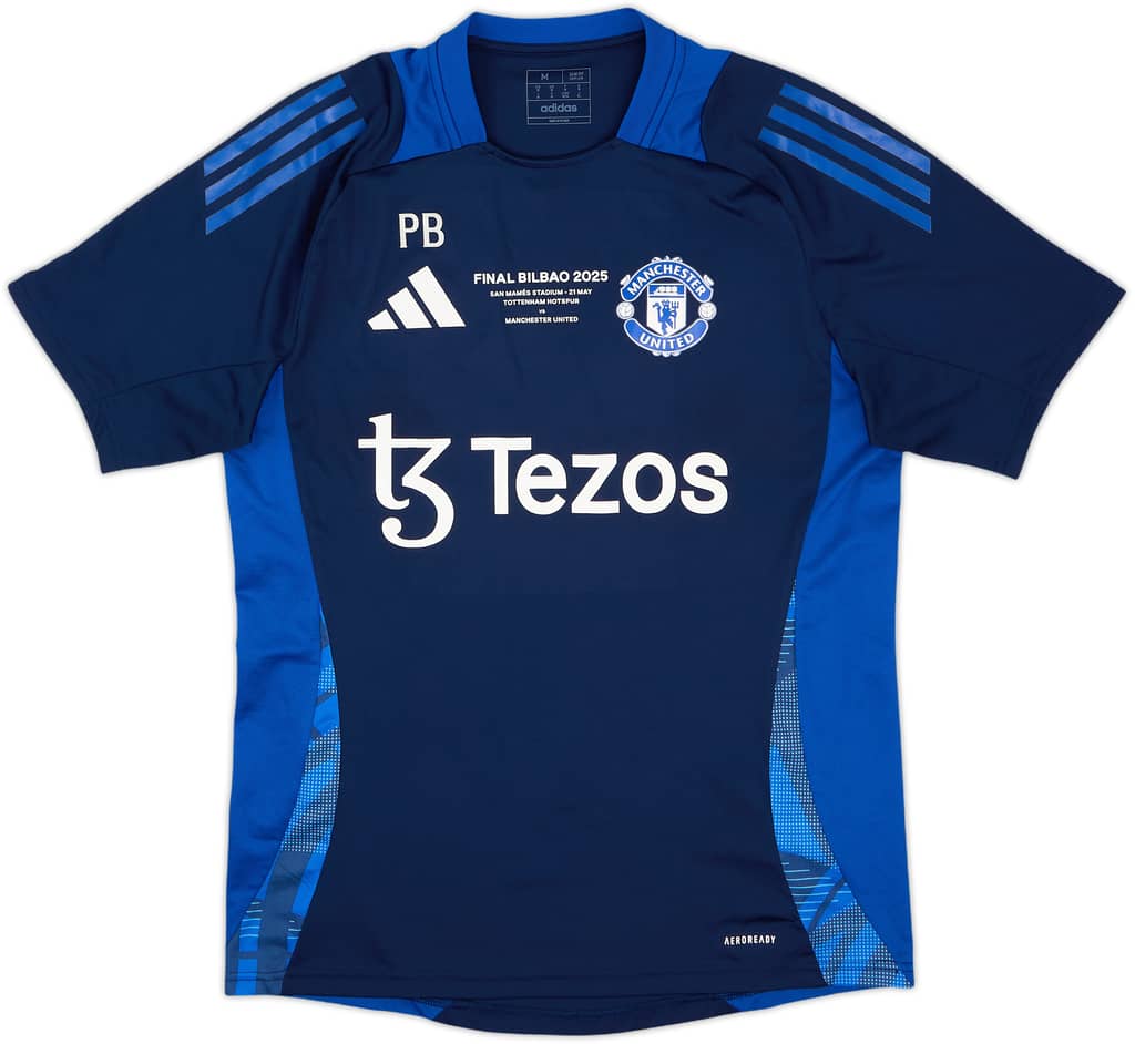 2024-25 Manchester United Staff Issue adidas Training Shirt PB - 10/10 - (M)