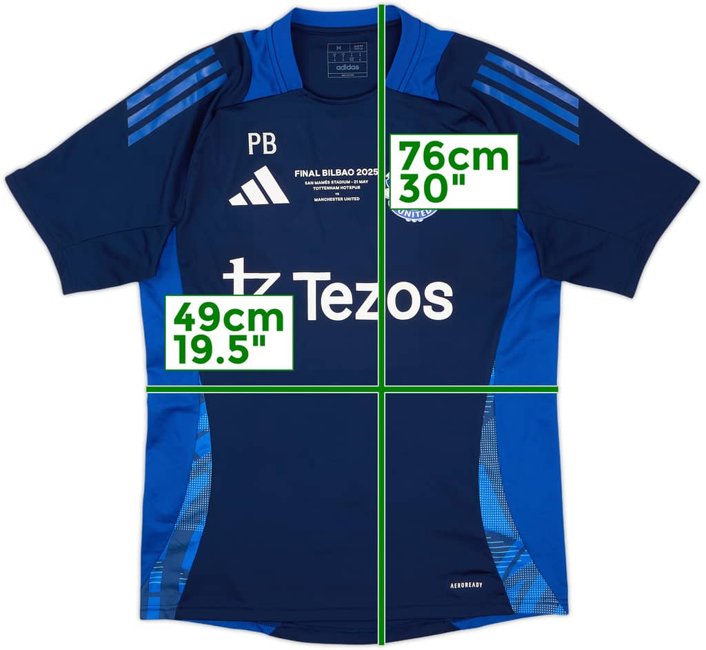 2024-25 Manchester United Staff Issue adidas Training Shirt PB - 10/10 - (M)