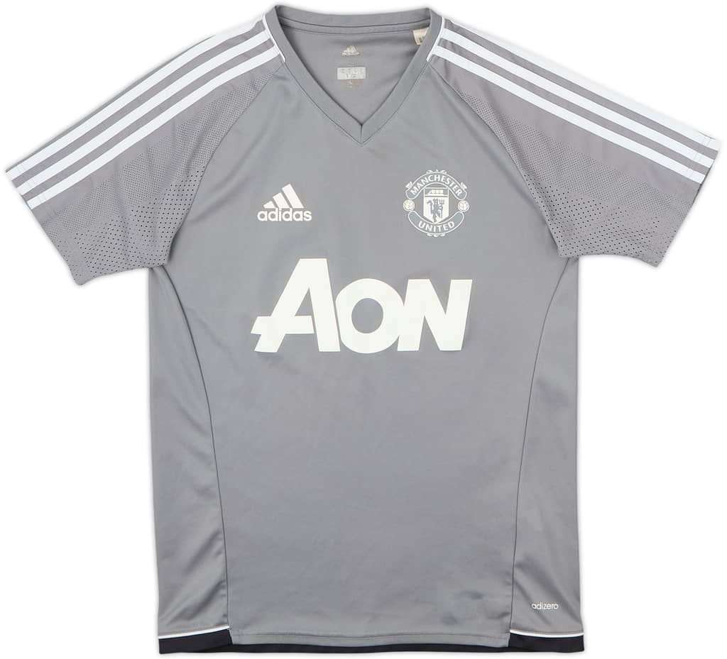 2017-18 Manchester United adidas Training Shirt - 9/10 - (S)