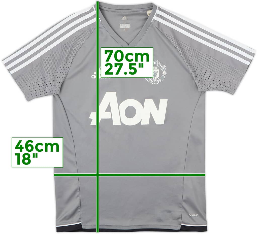 2017-18 Manchester United adidas Training Shirt - 9/10 - (S)