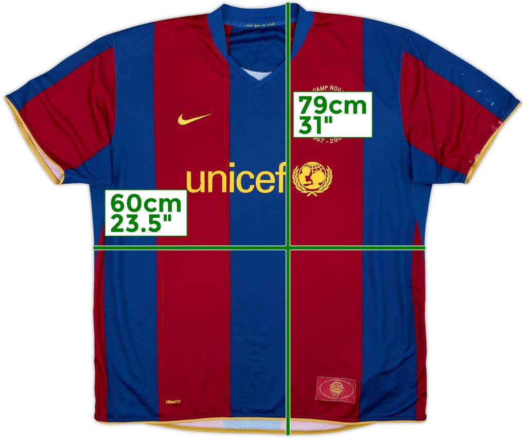 2007-08 Barcelona Home Shirt - 4/10 - (XL)