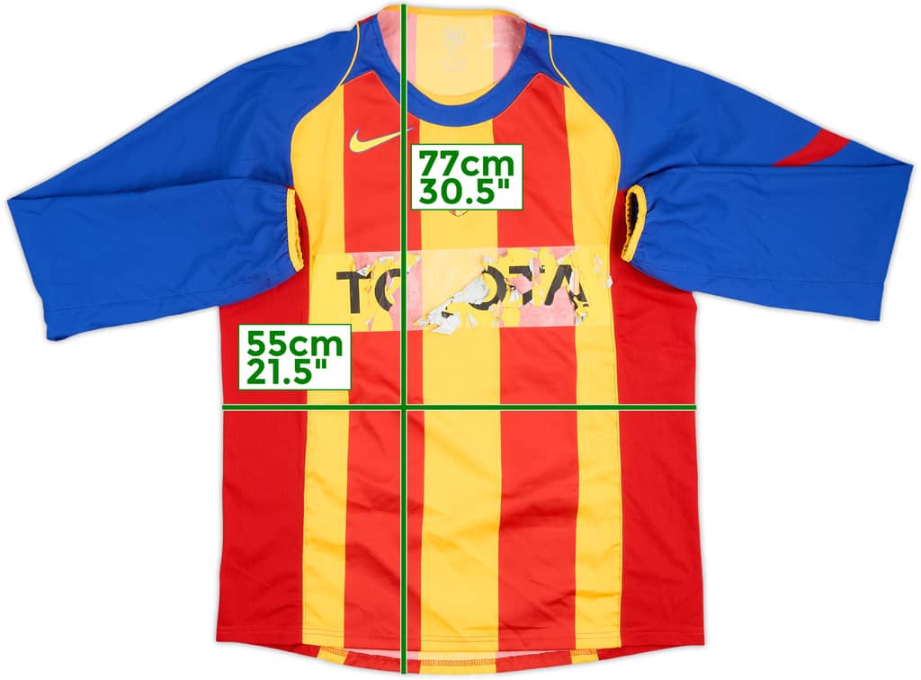 2004-05 Valencia Player Issue Third L/S Shirt - 3/10 - (L)