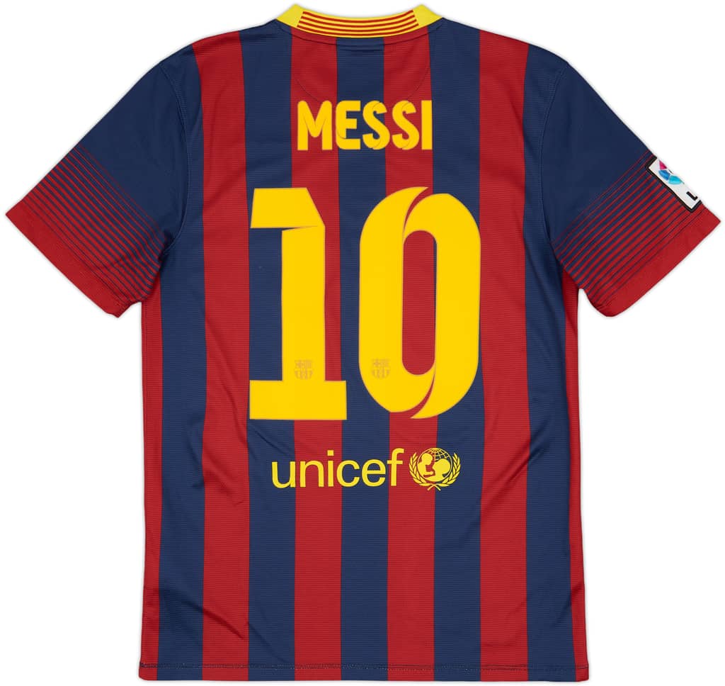 2013-14 Barcelona Home Shirt Messi #10 - 6/10 - (S)