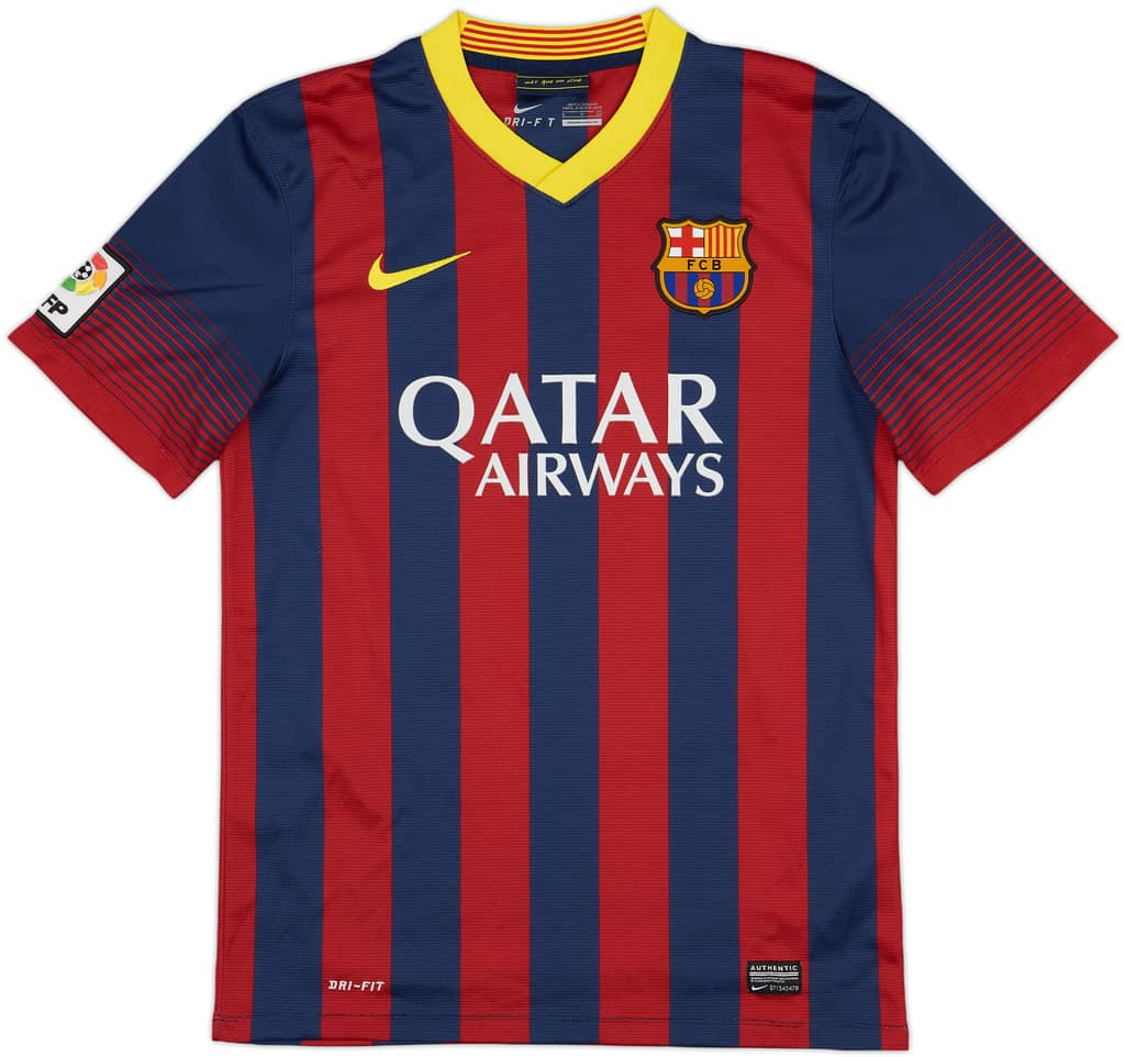 2013-14 Barcelona Home Shirt Messi #10 - 6/10 - (S)