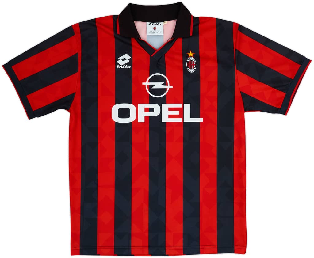 1995-96 AC Milan Home Shirt - 8/10 - (L)
