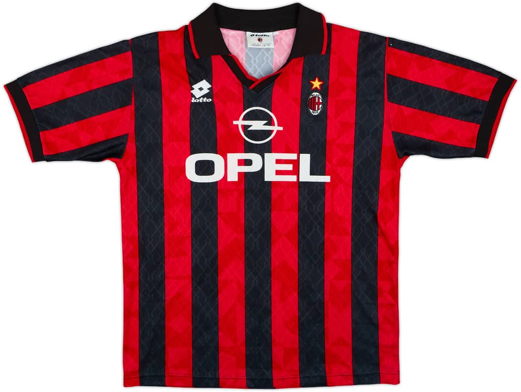 1995-96 AC Milan Home Shirt - 9/10 - (L)