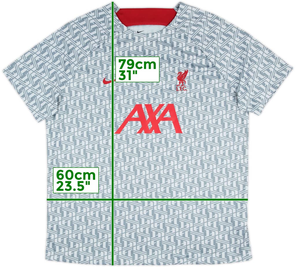 2023-24 Liverpool Nike Camiseta de entrenamiento - 10/10 - (XXL)