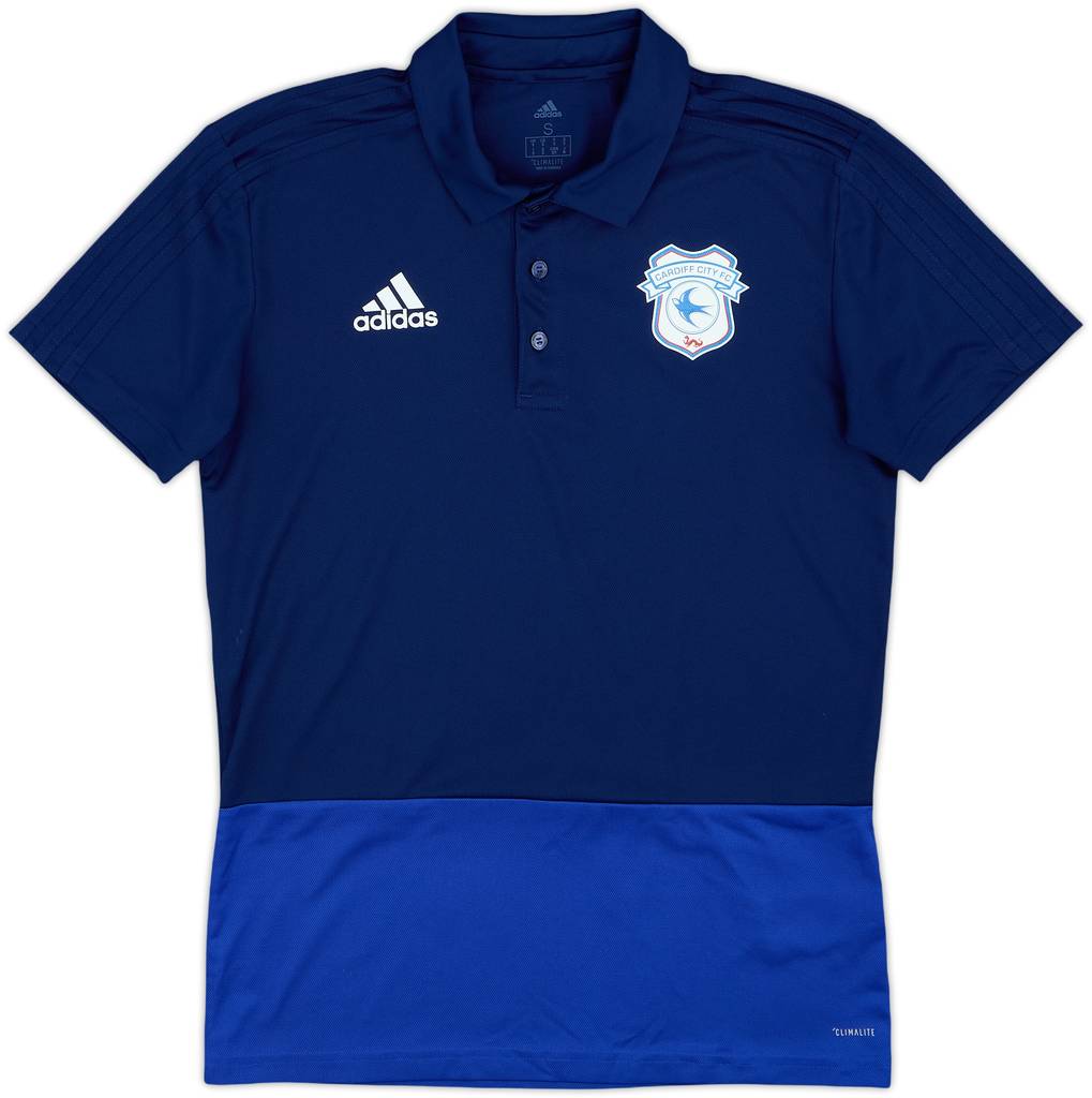 2018-19 Cardiff City adidas Polo Shirt - 10/10 - (S)