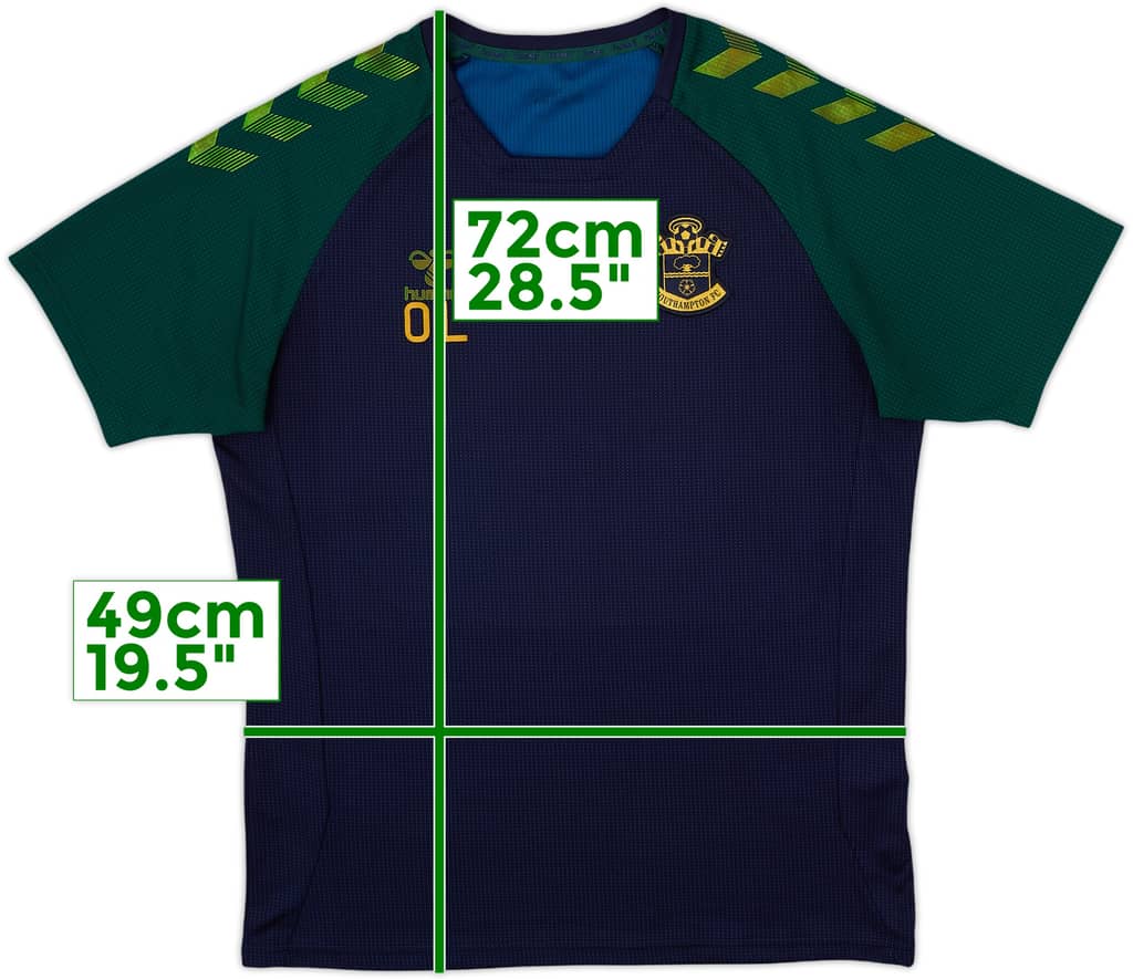 2022-23 Southampton Staff Issue Hummel Training Shirt OL - 8/10 - (M)