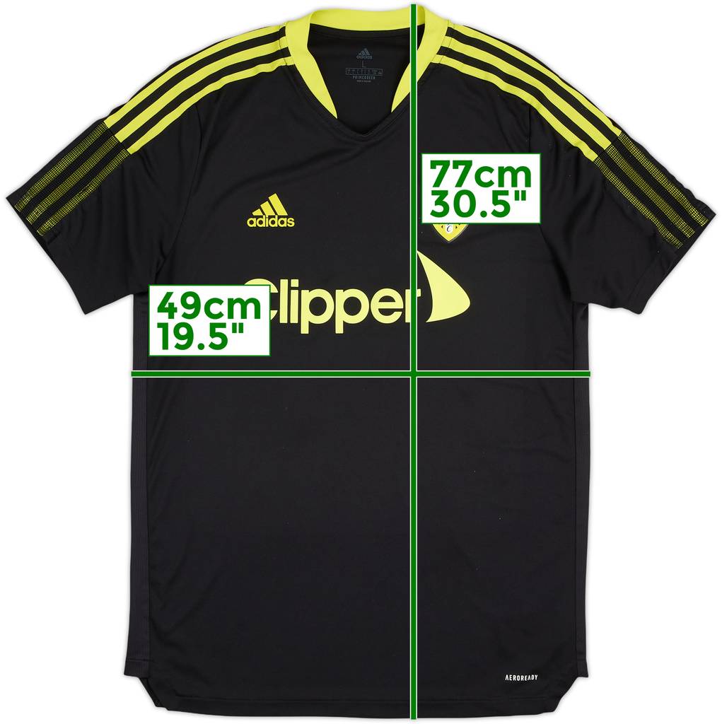 2021-22 Leeds adidas Training Shirt - 9/10 - (L)