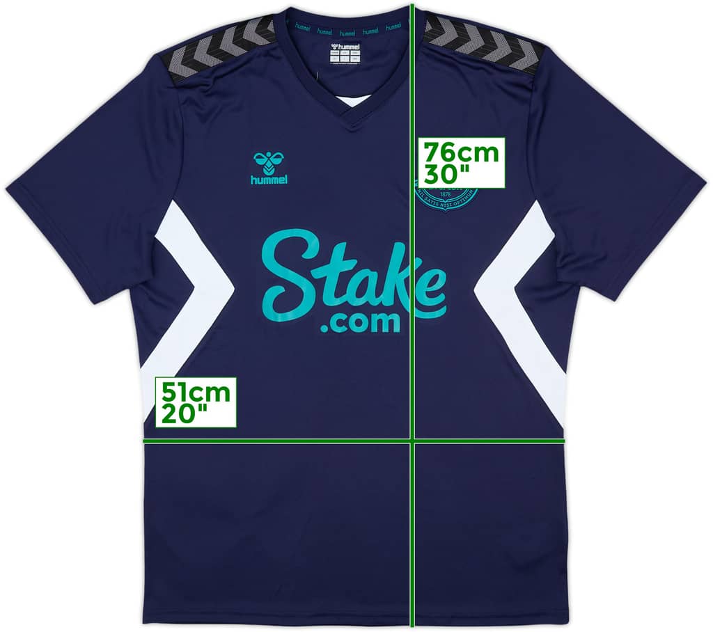 2020-21 Everton Hummel Training Shirt - 8/10 - (XL)