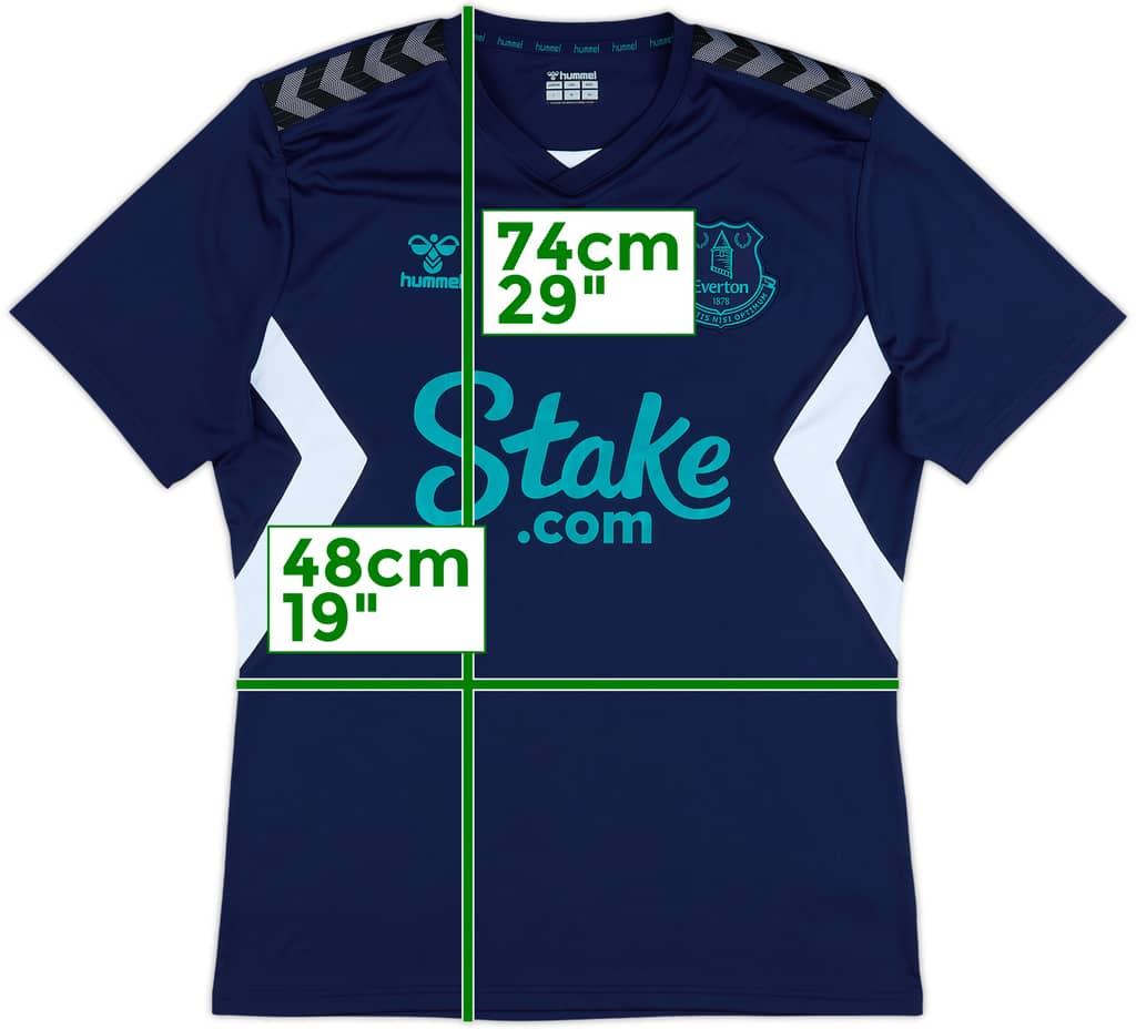 2022-23 Everton Hummel Training Shirt - 9/10 - (L)